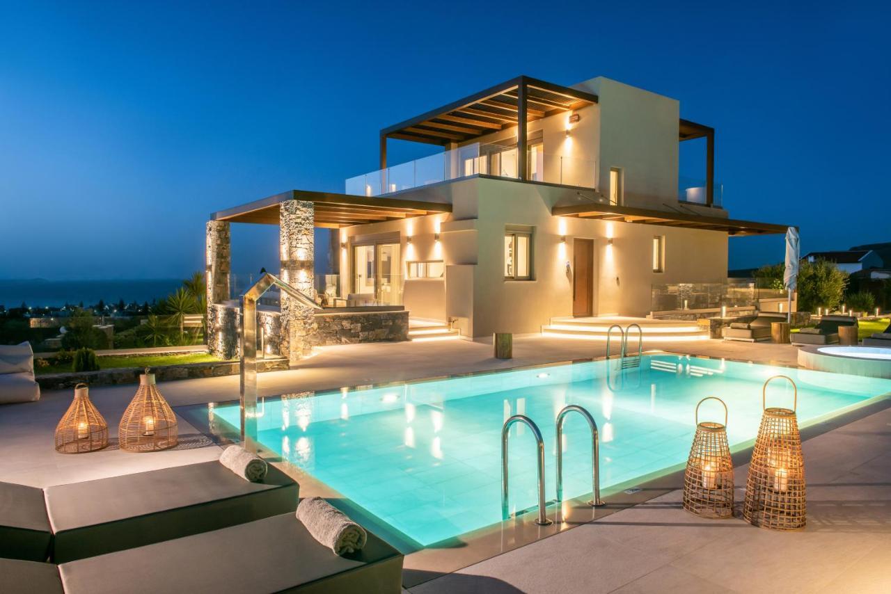 Kymo Instyle Villa - Sea View Private Pool Jacuzzi Kokkini Hani Bagian luar foto