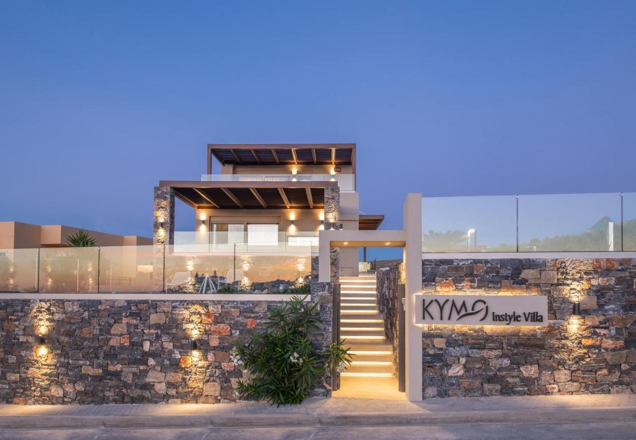 Kymo Instyle Villa - Sea View Private Pool Jacuzzi Kokkini Hani Bagian luar foto
