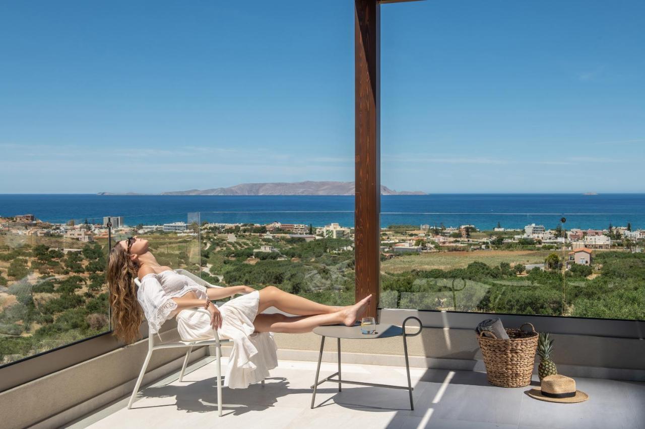 Kymo Instyle Villa - Sea View Private Pool Jacuzzi Kokkini Hani Bagian luar foto
